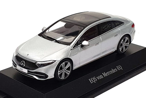 Herpa 1/43 Scale B6 696 0572 - EQS von Mercedes-EQ - Hightech Silver
