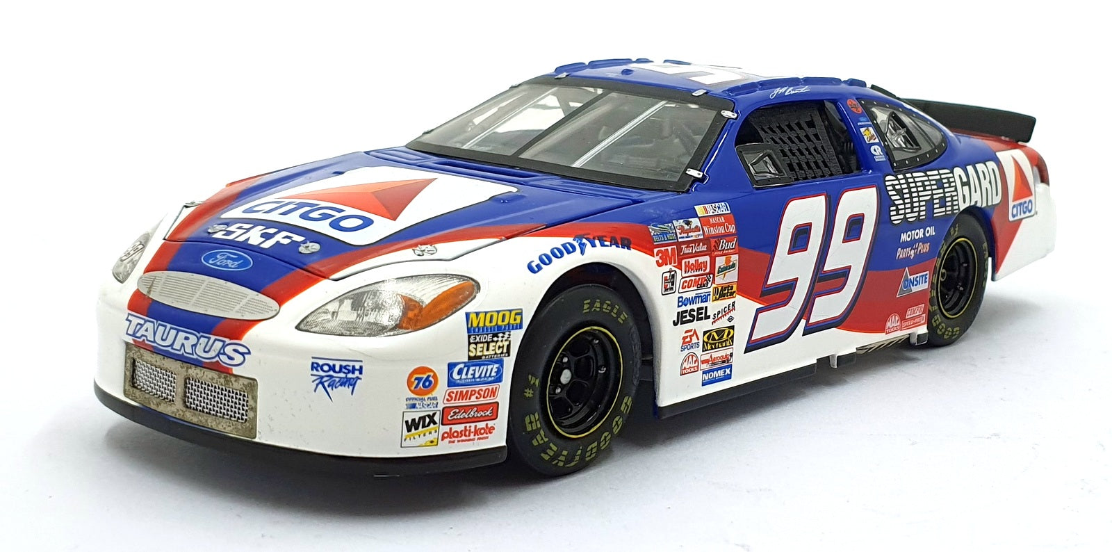 Team Caliber 1/24 Scale B992016CI - 2001 Ford Taurus #99 NASCAR - Jeff Burton