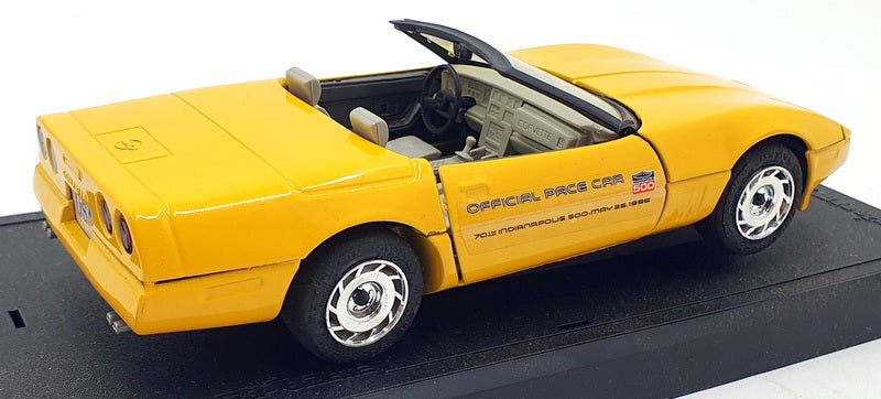 Majorette 1/24 Scale 4204 - Chevrolet Corvette Roadster Indy 500 - Yellow