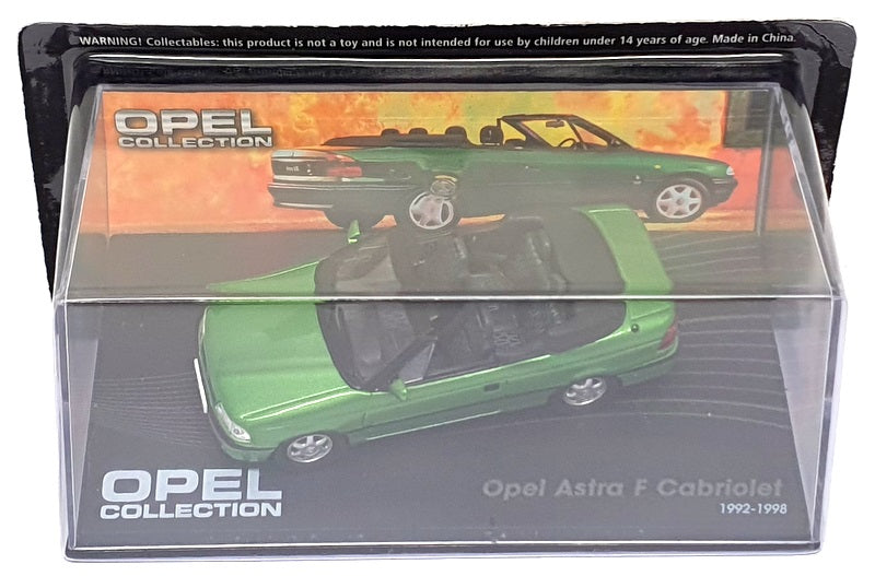 Eaglemoss 1/43 Scale E9298G - 1992-1998 Opel Astra F Cabrio - Met. Green