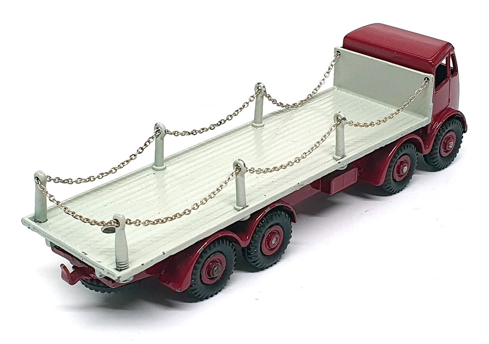 Dinky Supertoys 905 - Foden Flat Truck With Chains - Maroon/Grey