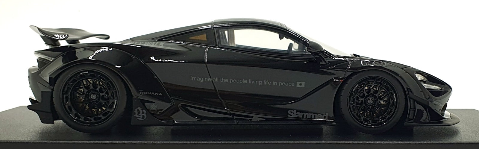 GT Spirit 1/18 Scale Resin GT516 - McLaren LBWK 720S - Black