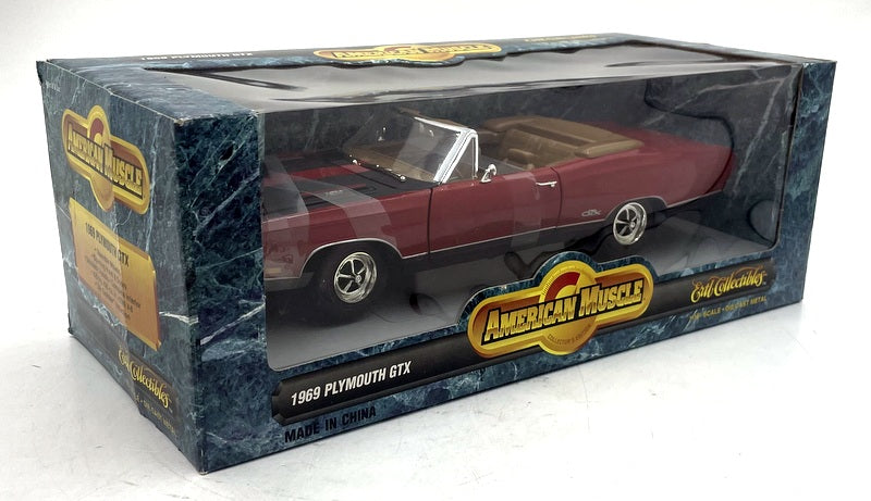 Ertl 1/18 Scale Diecast 7248 - 1969 Plymouth GTX Convertible - Red