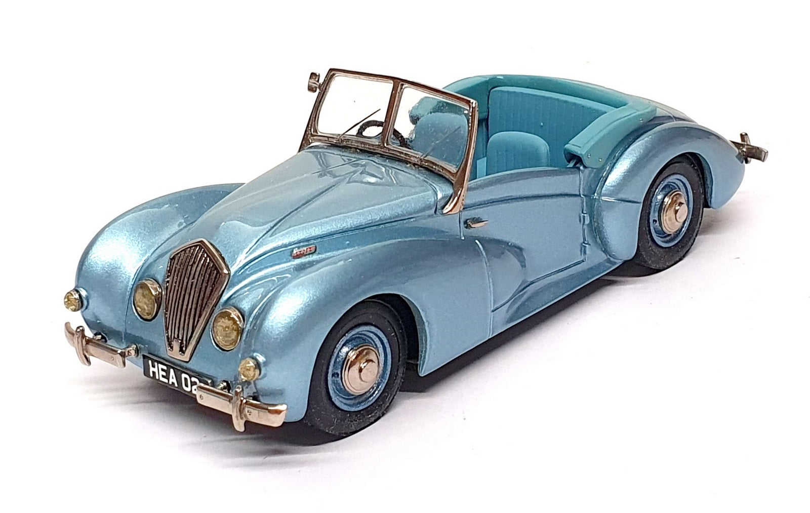J&M Classics 1/43 Scale JM110C - Westland Healey Roadster Open - Lt. Met. Blue