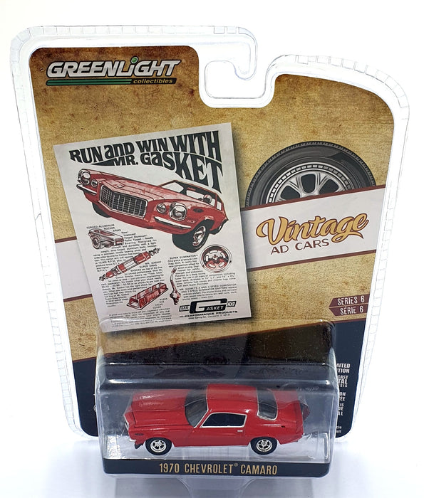 Greenlight 1/64 Scale 39090-B - 1970 Chevrolet Camaro - Red