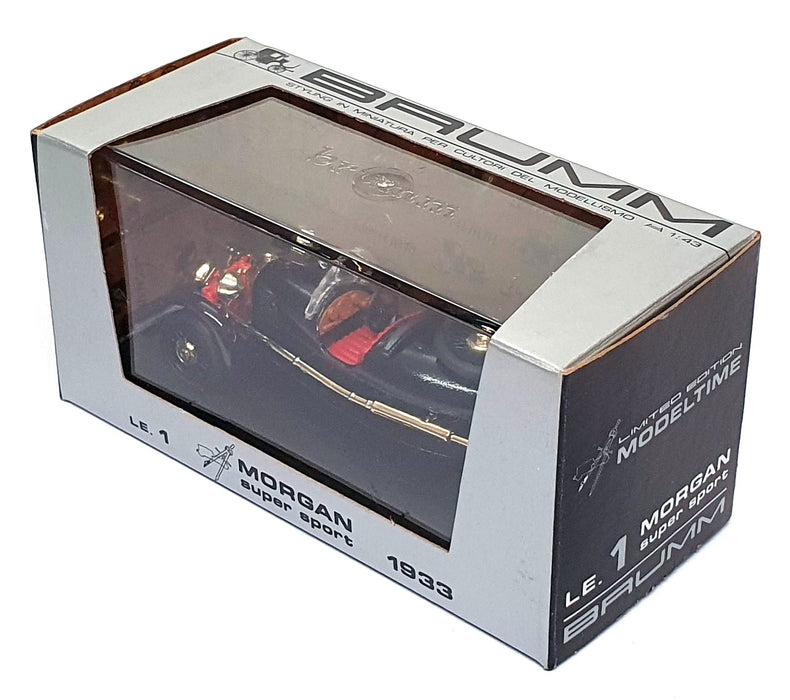 Brumm 1/43 Scale Diecast LE.1 - 1933 Morgan Super Sport - Black