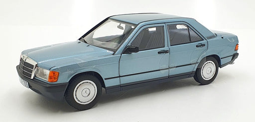 Norev 1/18 Scale Diecast 183828 - 1984 Mercedes-Benz 190 E - Light Blue Metallic