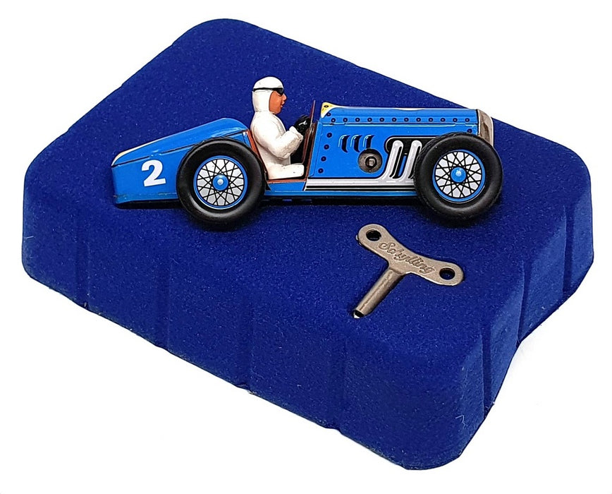 Schylling Appx 10cm Long SC1504 Speedway Racer Classic Wind Up Tin Car & Driver