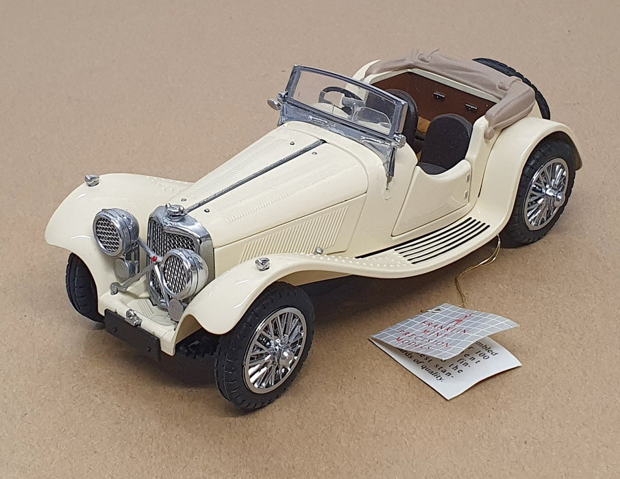 Franklin Mint 1/24 Scale 17626A - 1938 Jaguar SS 100 - Ivory