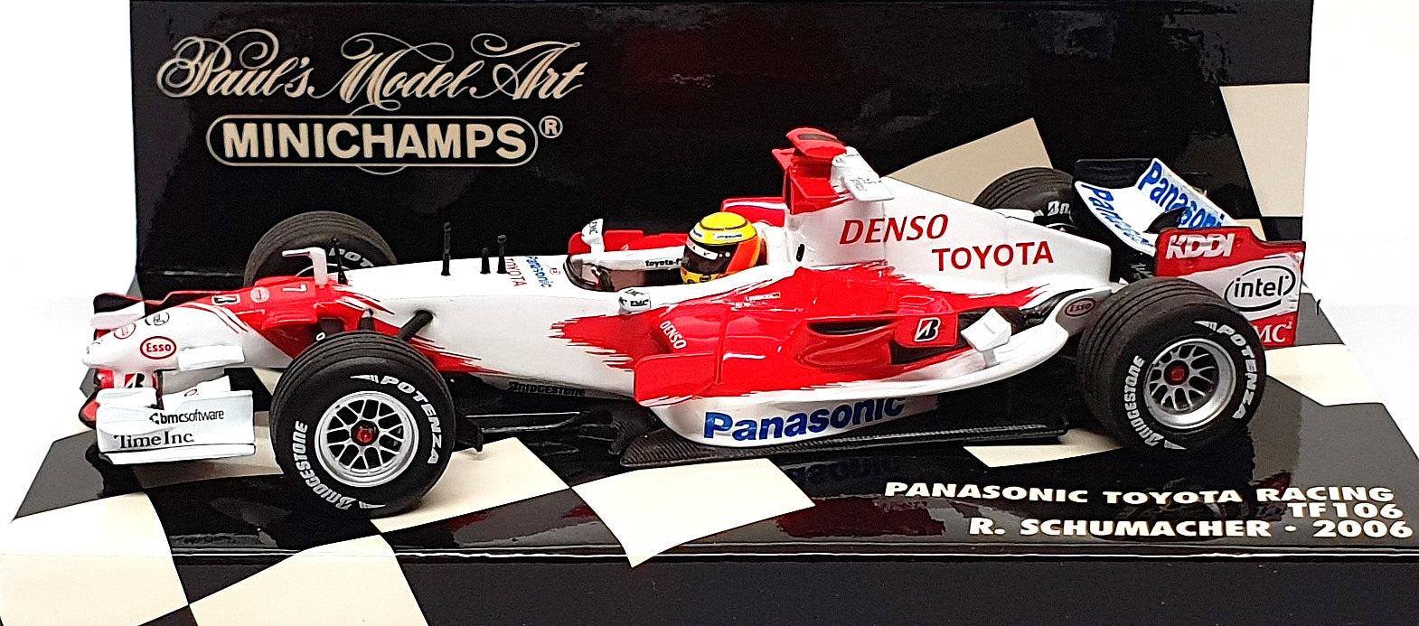 Minichamps 1/43 Scale 400 060007 Panasonic Toyota Racing TF106 R. Schumacher '06