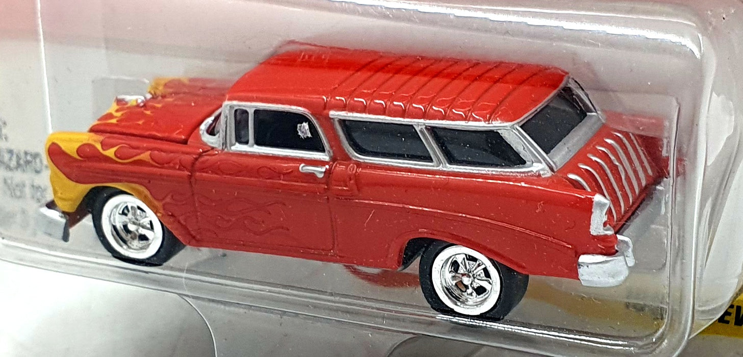Johnny Lightning 1/64 Scale 457-02 Thunder Wagon Custom '56 Nomad - Red
