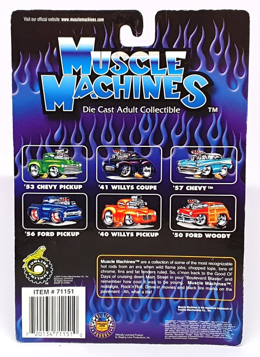 Muscle Machines 1/64 Scale 71151 01-98 - 1970 Plymouth Cuda - Stars & Stripes