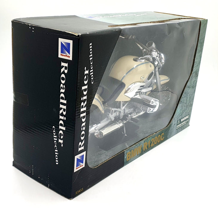 New Ray 1/6 Scale Diecast 53453 - BMW R1200C Motorcycle - White