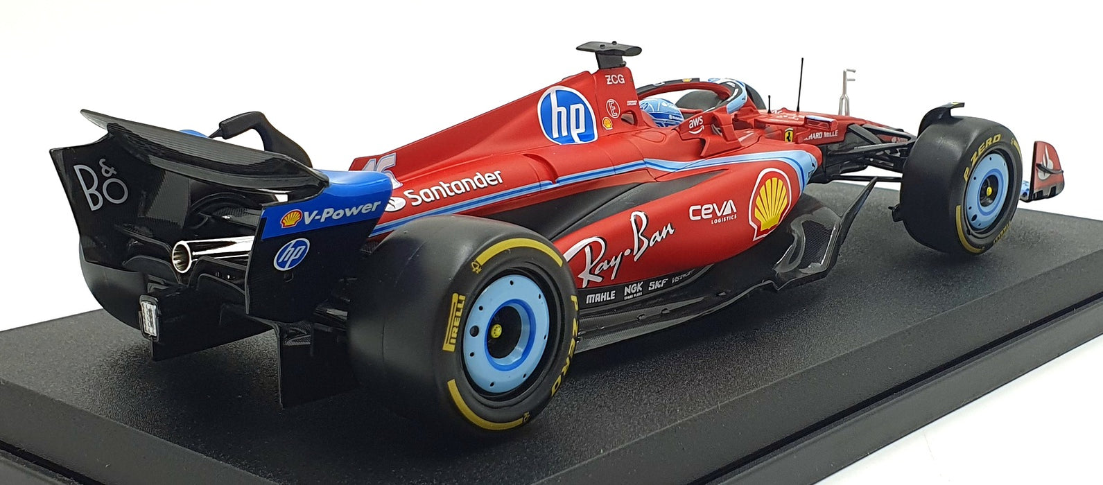 Burago 1/18 Scale 1785010 - Ferrari SF-24 F1 Miami GP 2024 Leclerc #16