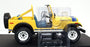 MCG 1/18 Scale Diecast MCG18552 - Jeep CJ-7 Renegade - Yellow