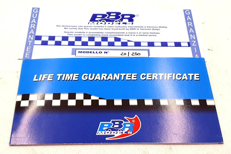 BBR 1/18 Scale Resin BBR1803 - Ferrari 250 GTO Press Day 1962 - Red