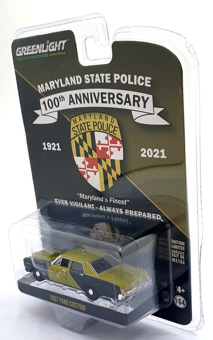 Greenlight 1/64 Scale 28080-A - 1967 Ford Custom Police Car