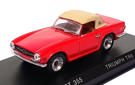Detail Cars 1/43 Scale Diecast ART355 - 1969 Triumph TR6 Soft Top - Red 