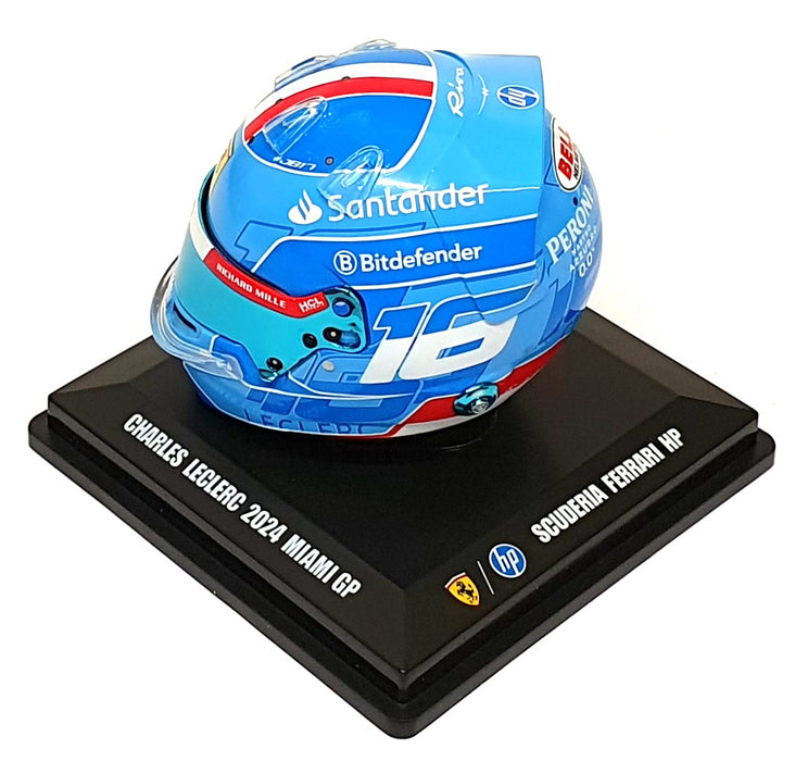 Look Smart 1/5 Scale LSHEL002 - F1 Helmet C. Leclerc Ferrari Miami GP 2024