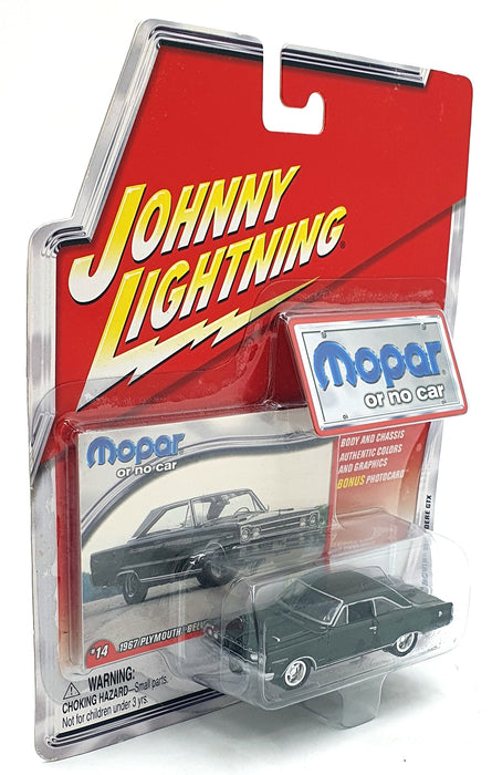 Johnny Lightning 1/64 Scale JL 239-03 - 1967 Plymouth Belvedere GTX - Dark Green