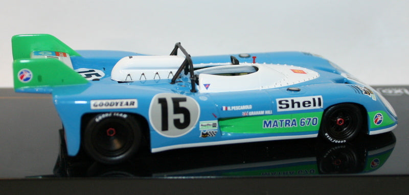 Ixo 1/43 Scale - LM1972 - Matra MS670 #15 Winner Le Mans 1972 Pescarolo Hill