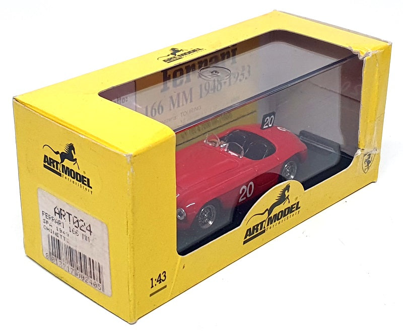Art Model 1/43 Scale ART024 - Ferrari 166MM SPA 1949 #20 Chinetti - Red