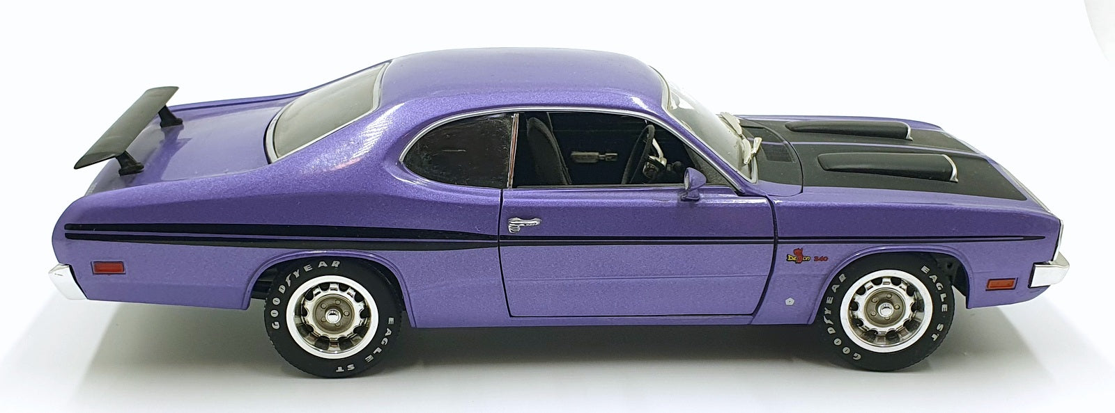 Ertl 1/18 Scale Diecast DC14126U - 1971 Dodge Demon - Purple/Black