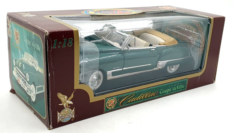 Road Legends 1/18 Scale Diecast 92308 - 1949 Cadillac Coupe De Ville - Green