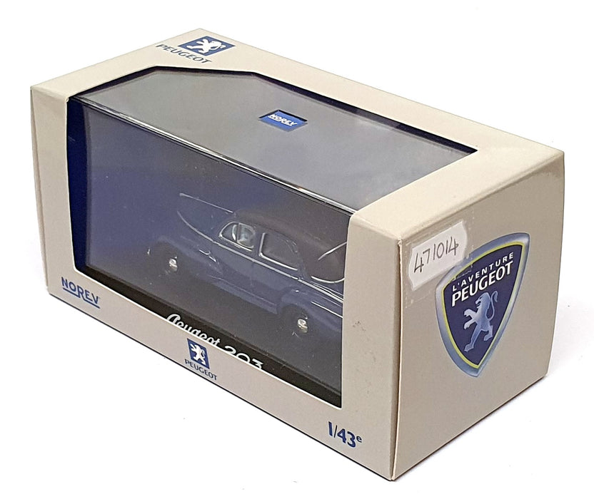 Norev 1/43 Scale Diecast 471014 - 1953 Peugeot 203 Decouvrable - Blue