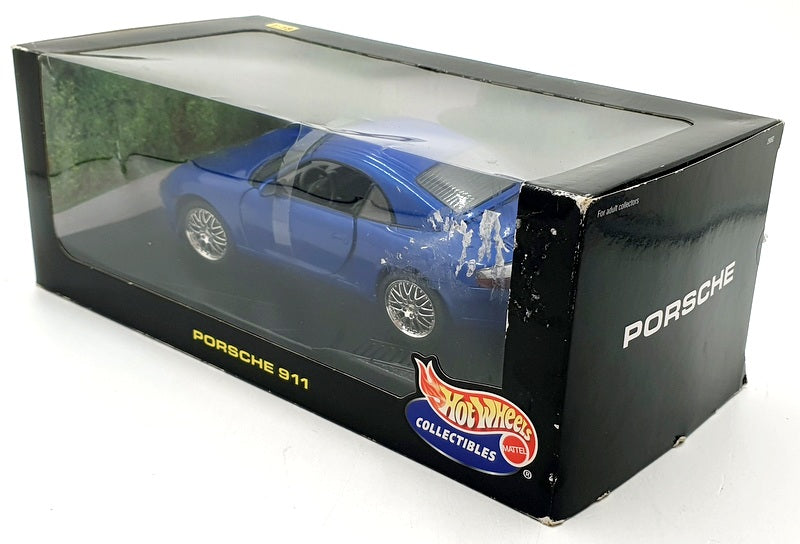 Hot Wheels 1/18 Scale Diecast 29062 - Porsche 911 Hard Top - Blue