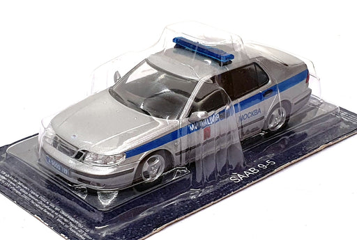 Altaya 1/43 Scale Diecast RP01S - Saab 95 Russia Police Car - Silver