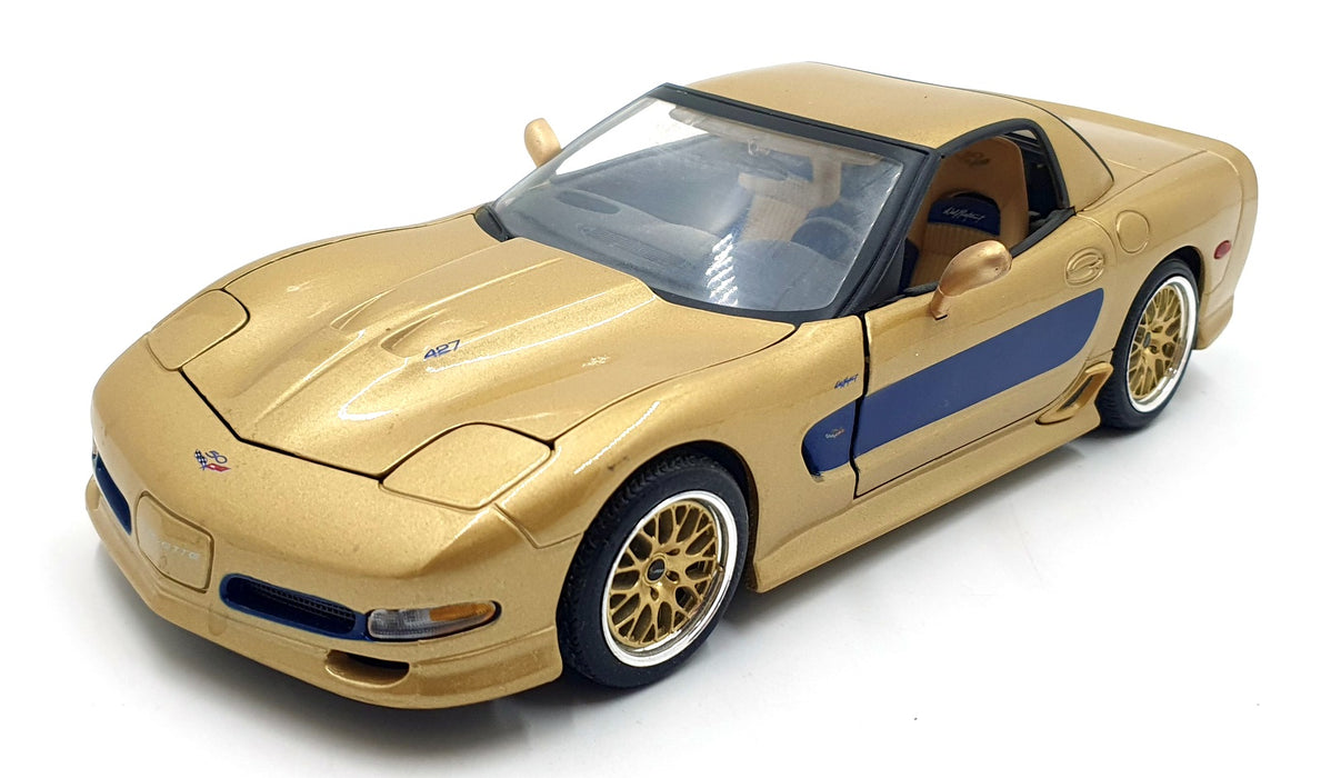 Maisto 1/18 Scale 16126N - 2003 Guldstrand Signature Edition Corvette- Gold