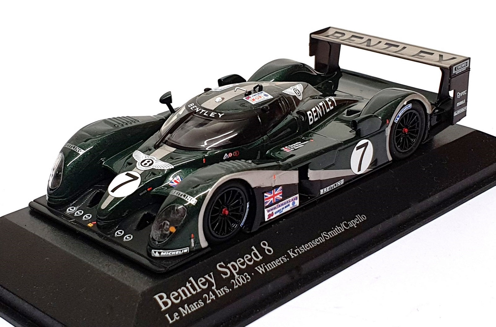 Minichamps 1/43 Scale 400 031307 - Bentley Speed 9 #7 Winner 24h Le Mans 2003