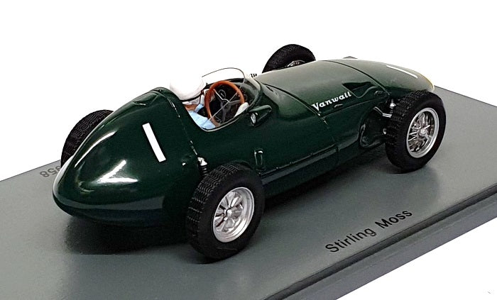 Vanwall F1 VW5 26 F1 Grand Prix D'Italie 1958 Stirling Moss Tecnomodel Tm18 165d Vanwall F1 VW5 26 F1 Grand Prix D'Italie 1958 Stirling Moss Tecnomodel Tm18 165d