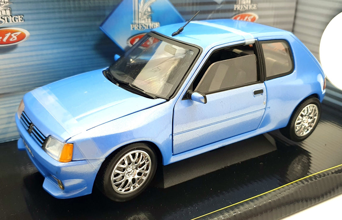 Solido 1/18 Scale Diecast 8154 - Peugeot 205 GTI Tuning 1990 - Met Blue