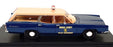 Goldvarg 1/43 Scale GC-094 - 1970 Ford Galaxie Nassau Police Car - Dk. Blue/Pink