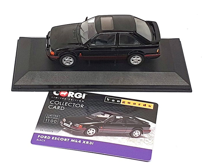 Vanguards 1/43 Scale VA14307B - Ford Escort Mk4 XR3i - Black