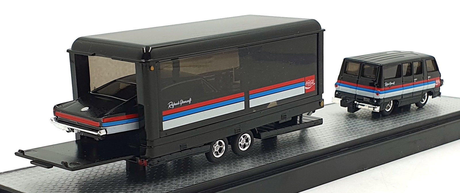 Castline M2 Machines 1/64 Scale TW09 1964 Dodge A100 Van & 1966 Charger HEMI