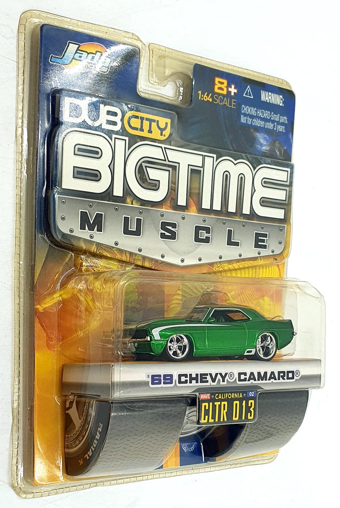 Jada1/64 Scale Diecast 12006 - 1969 Chevrolet Camaro - Met. Green/White