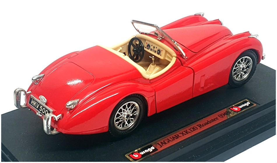 Burago 1/24 Scale Diecast 1502 - 1948 Jaguar XK120 Roadster - Red