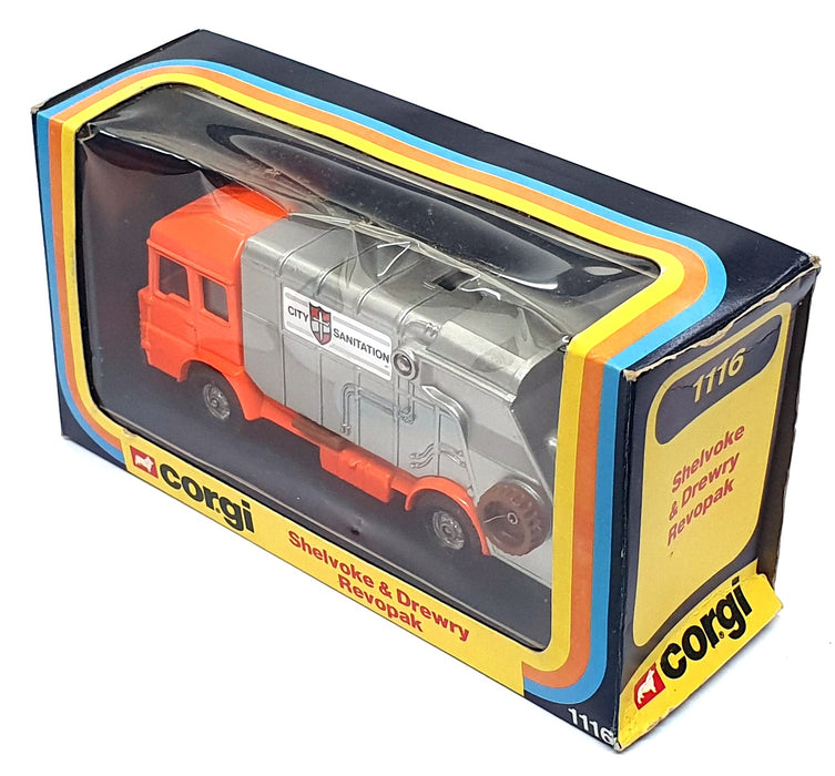 Corgi 14.5cm Long Original Diecast 1119 - Shelvoke & Drewry Revopak Refuse Truck