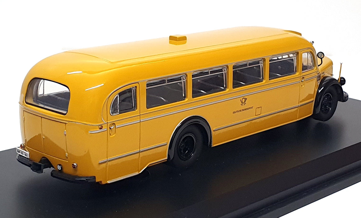 Schuco 1/43 Scale 006730 - Mercedes Benz O 6600 Bus Deutsche Post - Dk. Yellow
