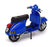 Kandy Toys Appx  cm Long Diecast M 584 - Super Motorscooter - Blue