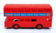 Blue Box 12cm Long 77819A - Double Decker Bus With Friction Drive - Red