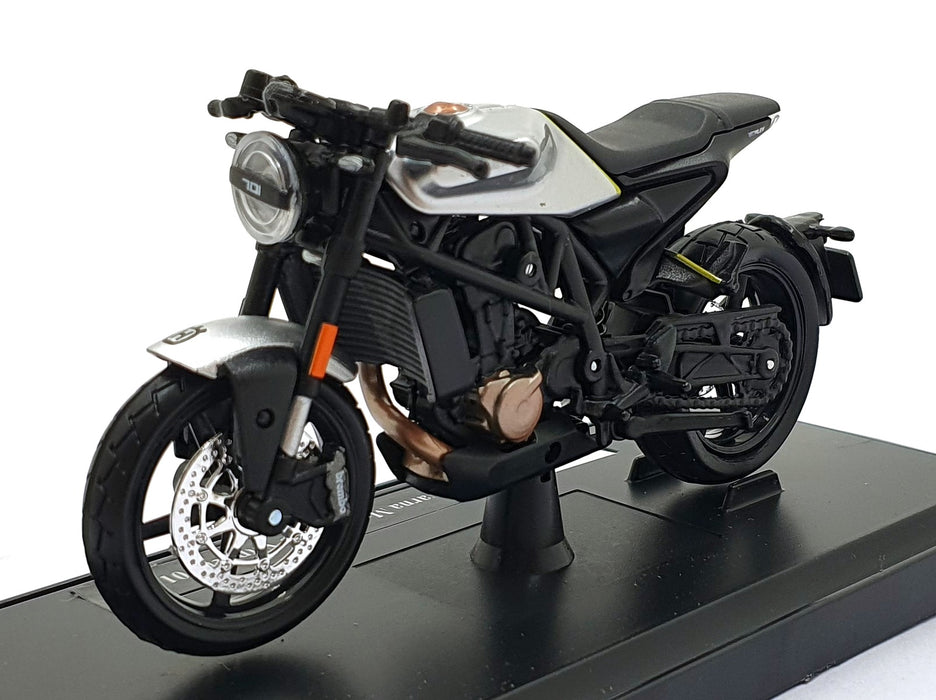 Maisto 1/18 Scale 18854 - 2018 Husqvarna Vitpiten 701 Motorbike - Black/Silver