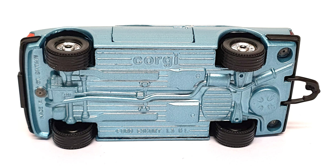 Corgi Original Diecast 334 - Ford Escort 1.3 GL Europe - Met. Lt. Blue