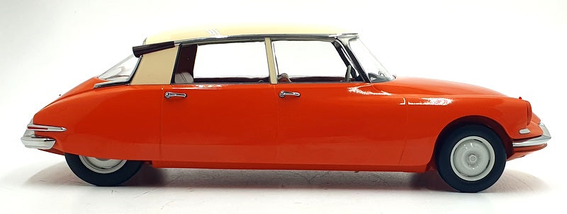 Norev 1/12 Scale 121580 - Citroen DS 19 1957 - Capucine Orange and Cream