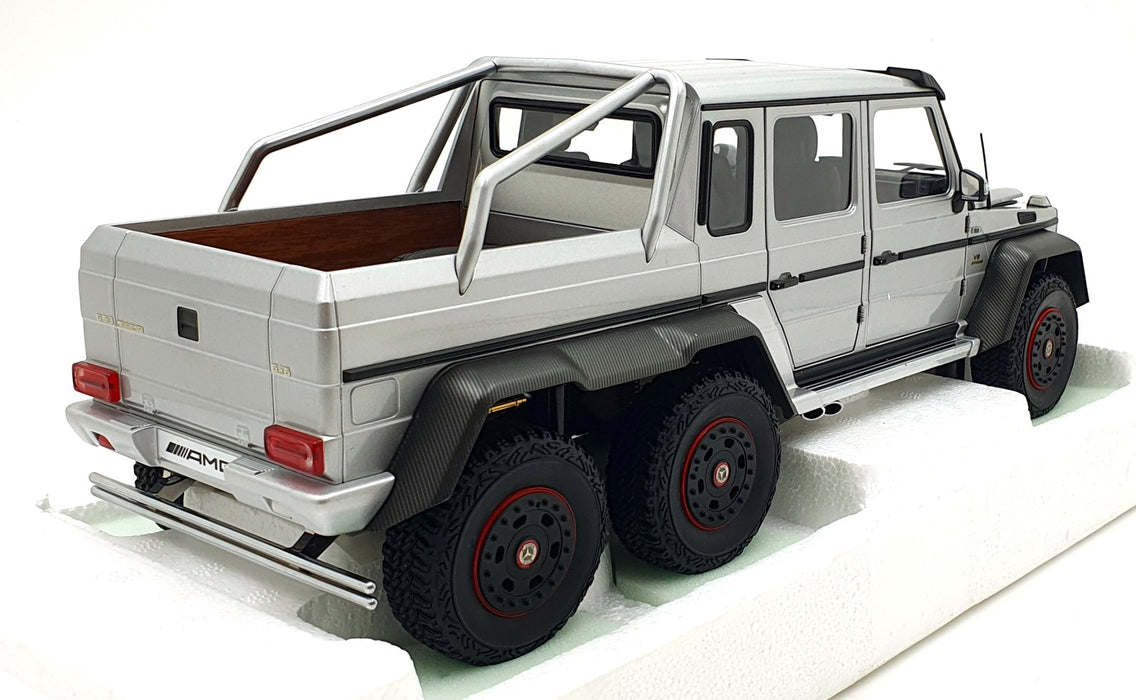 Autoart 1/18 Scale 76301 - Mercedes G63 AMG 6x6 Truck - Silver