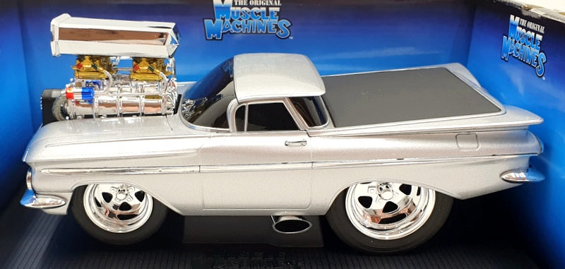 Muscle Machine 1/18 Scale Diecast 71165 - 1959 El Camino - Silver