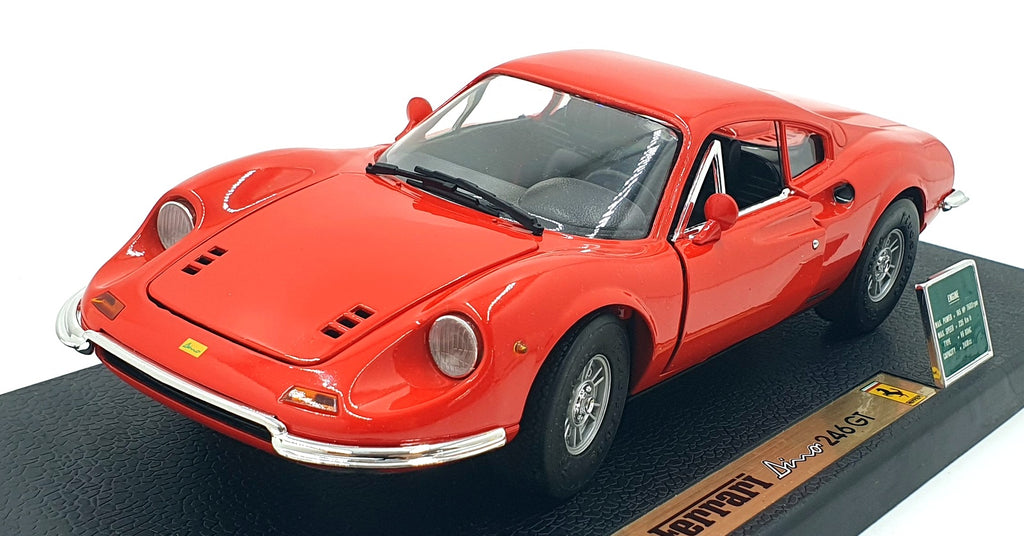 Ferrari Dino 246 GT 1/18 Anson – Jaune – Miniature Collection Boîte